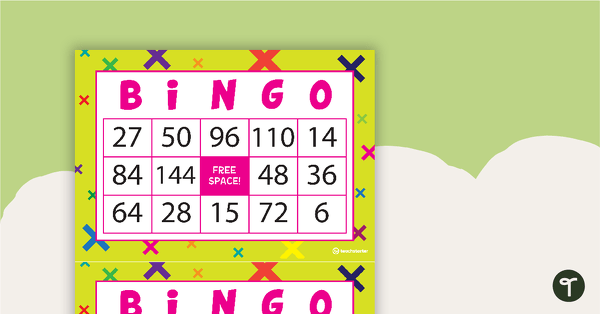 Go to Multiplication Bingo - 0-12 Times Tables teaching resource