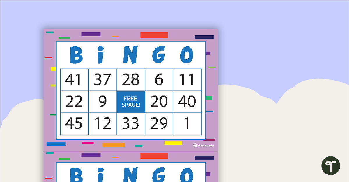 Subtraction Bingo - Numbers 0-60 teaching resource