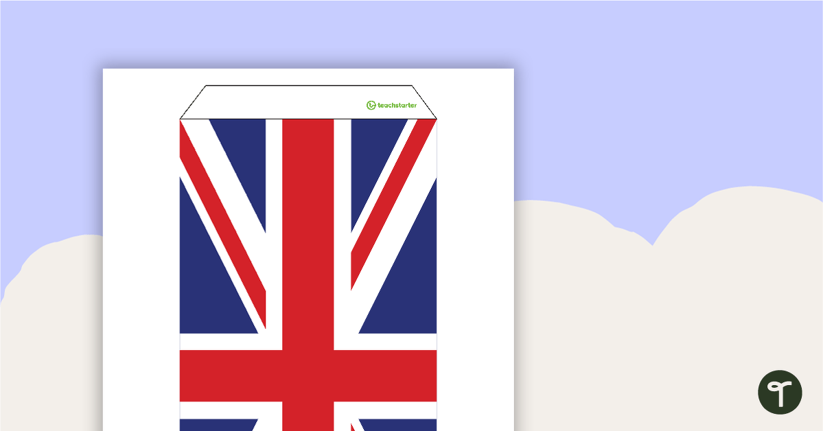 United Kingdom Flag - Rectangular Bunting teaching resource