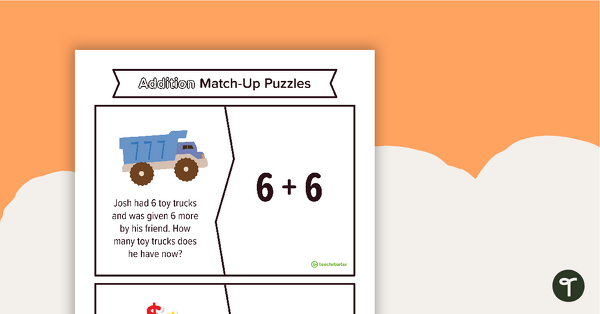 Go to Addition Match-Up Puzzles teaching resource