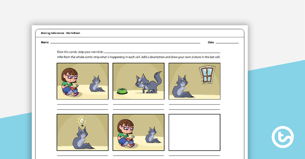 Go to Inference Comics - Worksheet teaching resource