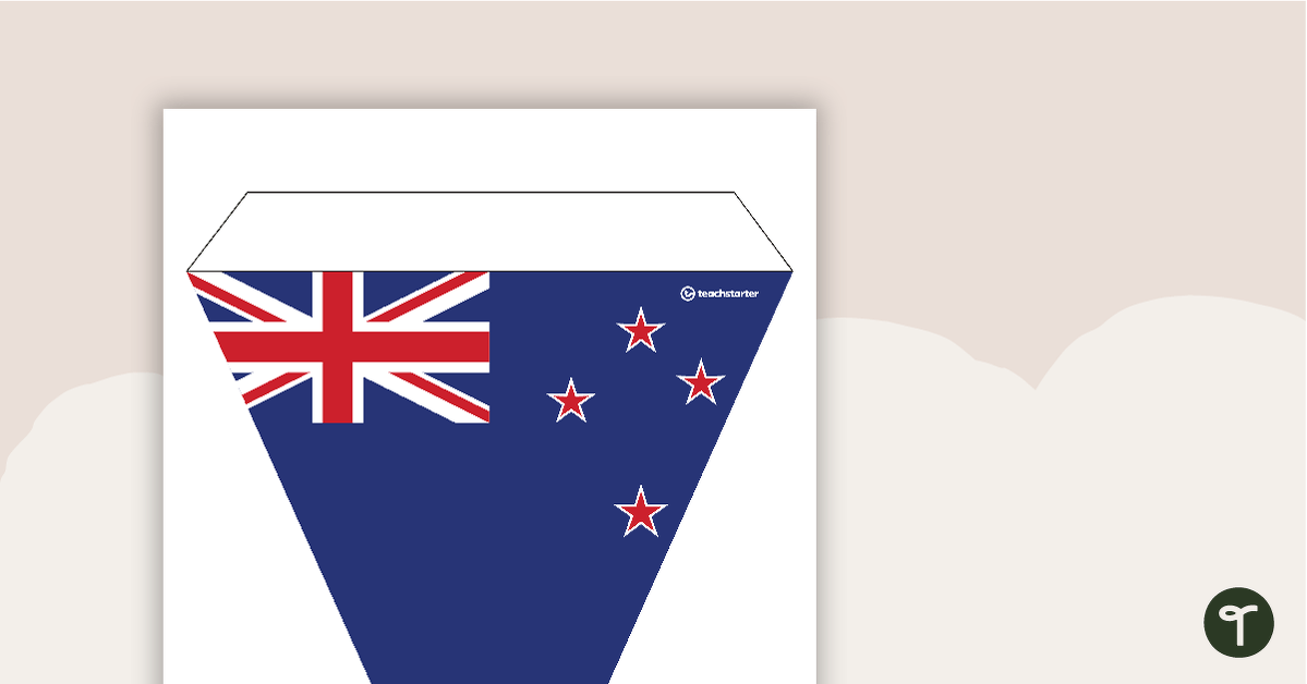 New Zealand Flag - Bunting teaching resource