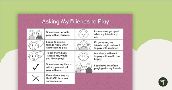 Go to Social Stories - Asking My Friends to Play teaching resource