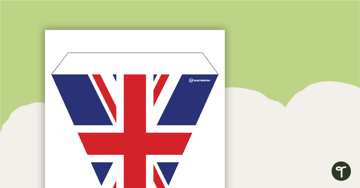 United Kingdom Flag - Bunting teaching resource