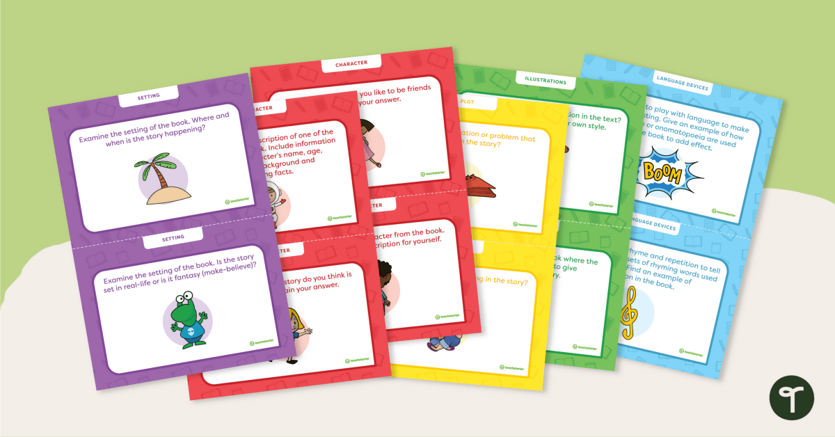 Literature Study Task Cards (Lower Primary) teaching resource
