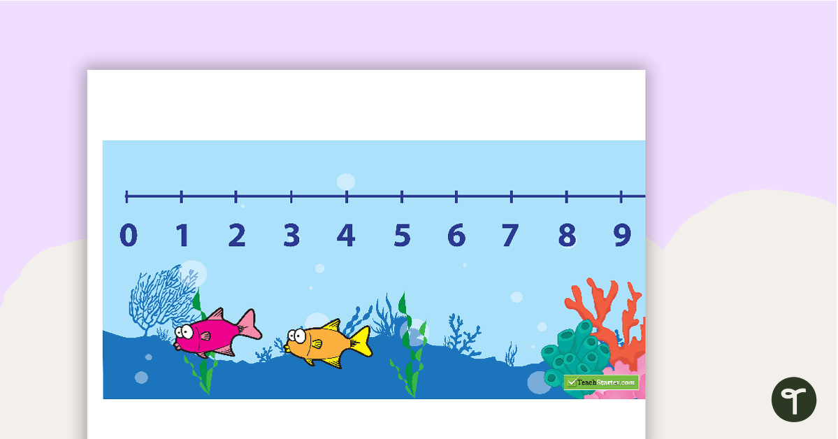 Fish Number Line 0-100 teaching resource