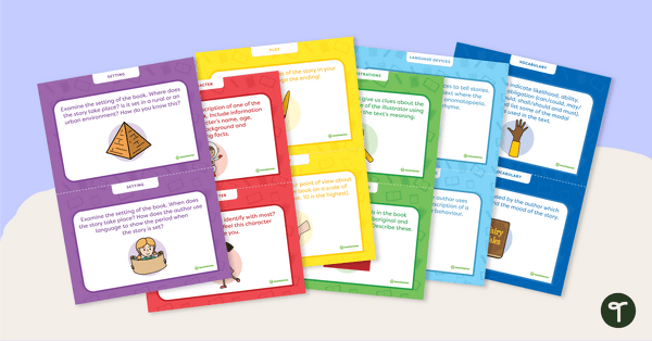 Preview image for Literature Study - Upper Primary - Task Cards - teaching resource