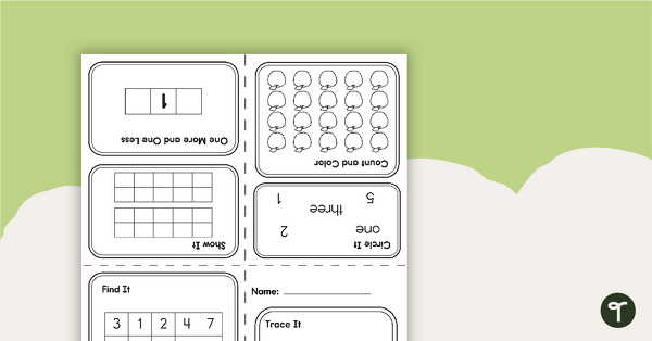 Preview image for My Mini Number Book – 1 - teaching resource