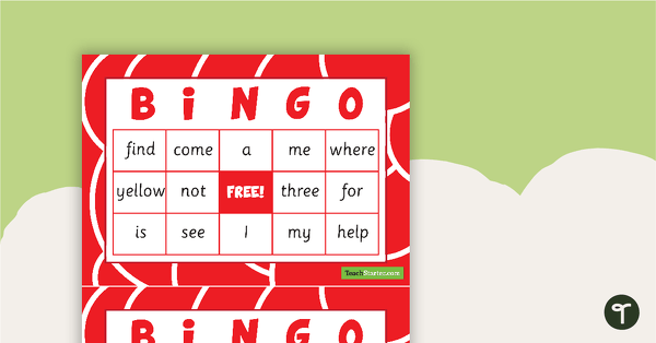 Dolch Sight Word Bingo - Pre-Primer teaching resource