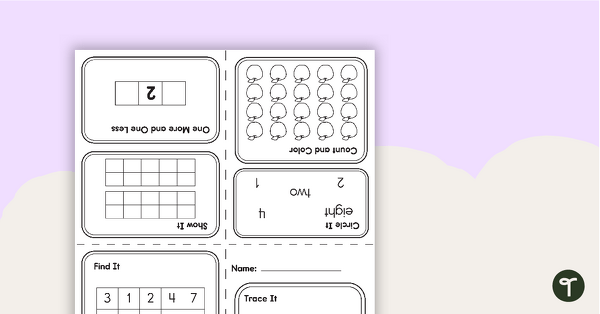 Preview image for My Mini Number Book – 2 - teaching resource