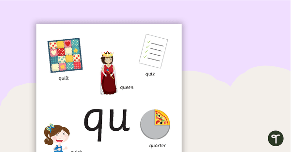 Go to Qu Digraph Poster teaching resource