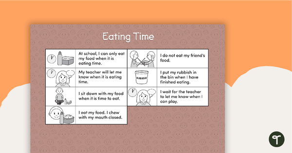 Social Stories - Eating Time teaching resource