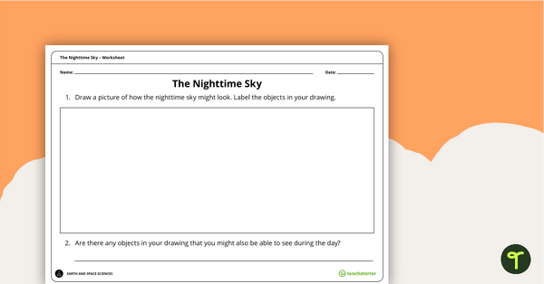 Go to The Nighttime Sky - Worksheet teaching resource