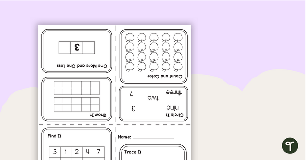 Preview image for My Mini Number Book – 3 - teaching resource