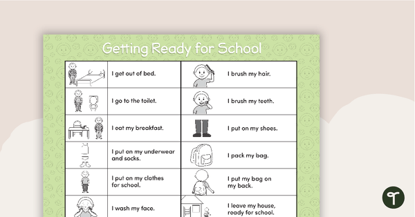 Go to Social Stories - Getting Ready for School teaching resource