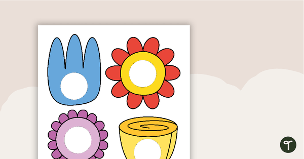 Thanks For Helping Us Grow Flower Templates teaching resource
