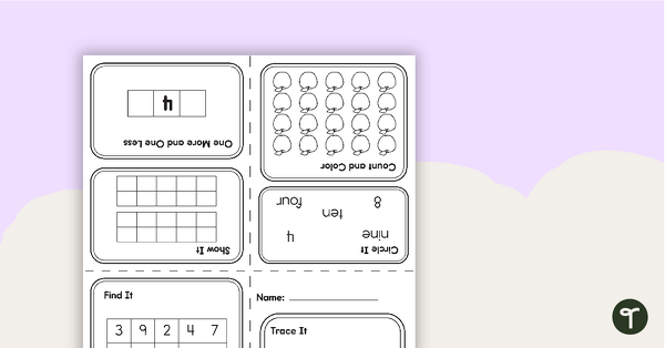 Preview image for My Mini Number Book – 4 - teaching resource
