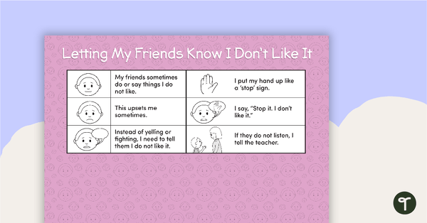 Go to Social Stories - Letting My Friends Know I Don't Like It teaching resource