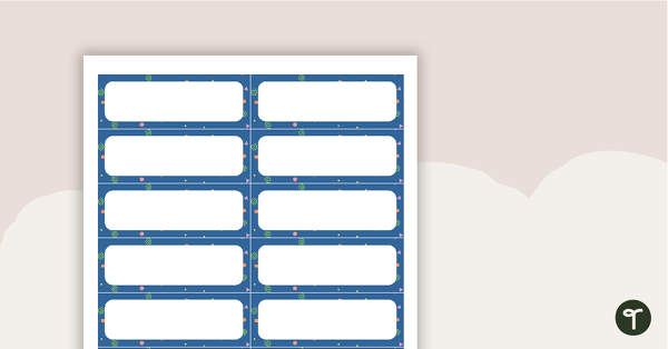 Go to Squiggles Pattern - Desk Name Tags teaching resource