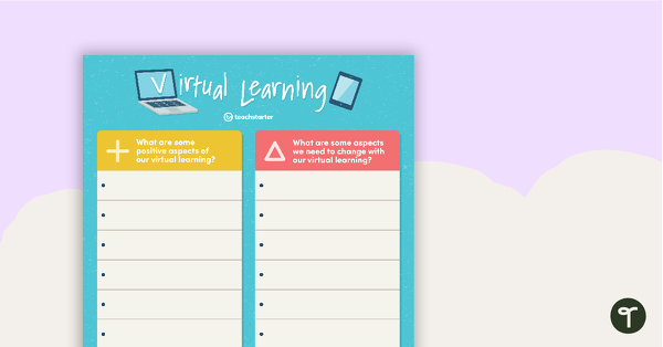 Virtual Learning Plus Delta Chart Teach Starter