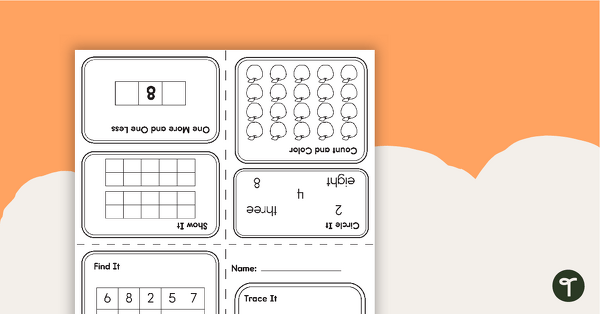 Preview image for My Mini Number Book – 8 - teaching resource