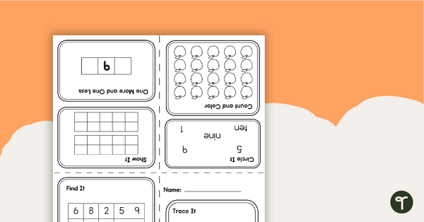 Preview image for My Mini Number Book – 9 - teaching resource