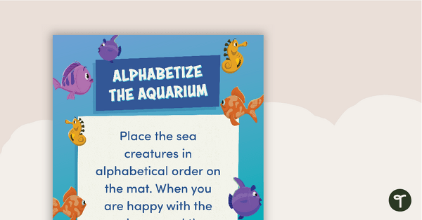 Image of Alphabetize the Aquarium Activity