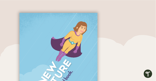 'Fly Into a New Adventure' Superhero-themed Poster teaching resource