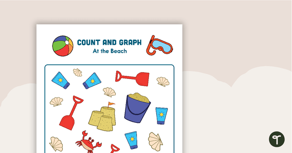 Count and Graph – At the Beach teaching resource
