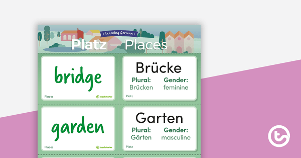 Go to Places – German Language Flashcards teaching resource