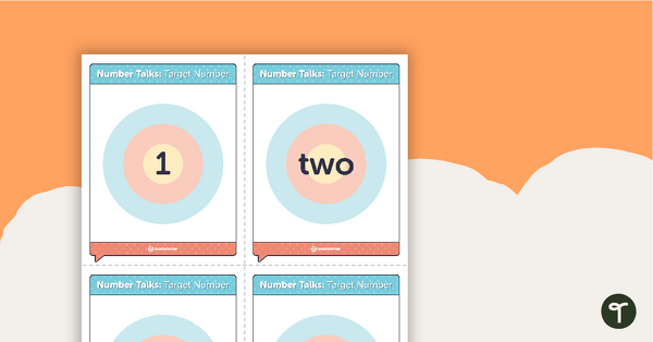 Preview image for Number Talks - Target Number Task Cards - teaching resource