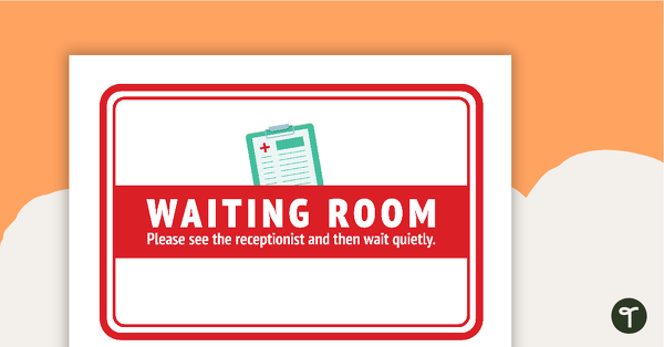 Doctor's Surgery Waiting Room - Poster teaching resource