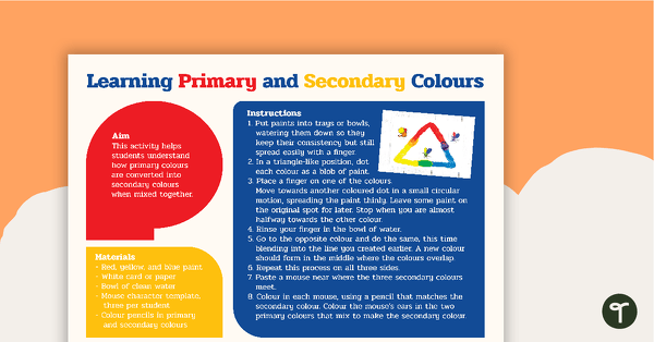Go to Learning Primary and Secondary Colours – Craft Activity teaching resource
