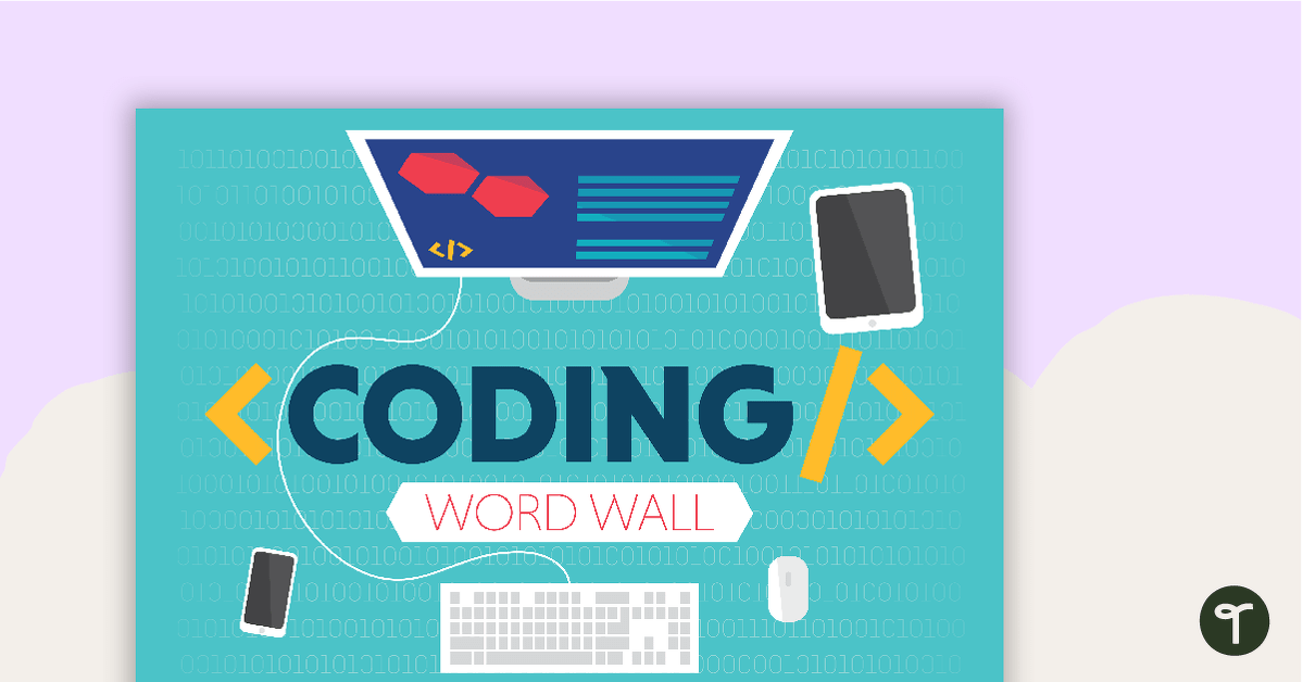 Coding Word Wall Vocabulary teaching resource