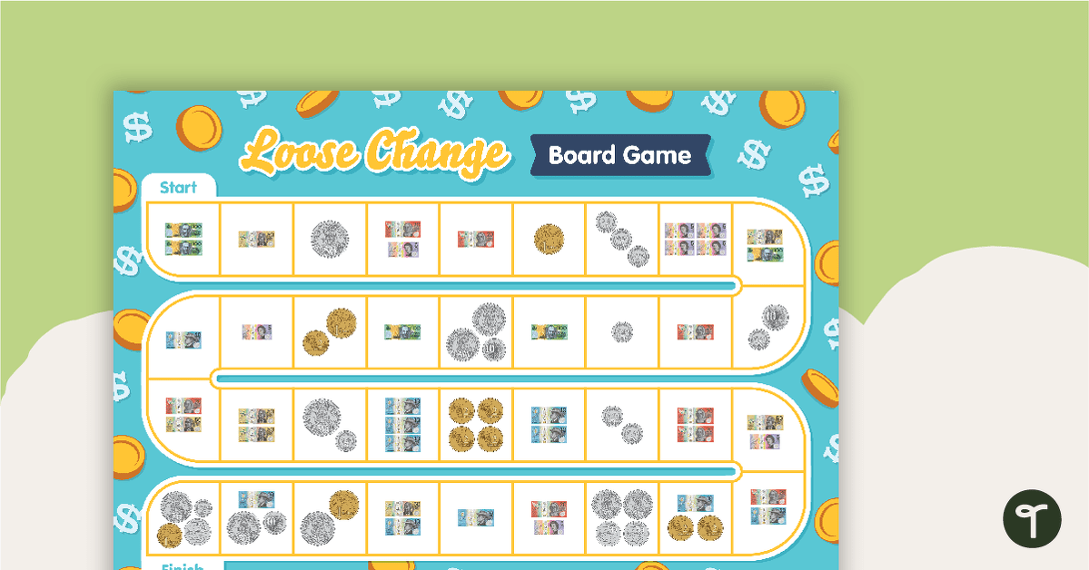 Loose Change (Coins and Notes) – Board Game teaching resource