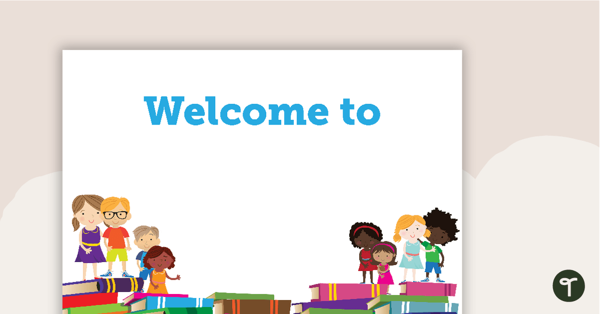 Preview image for Books - Welcome Sign and Name Tags - teaching resource