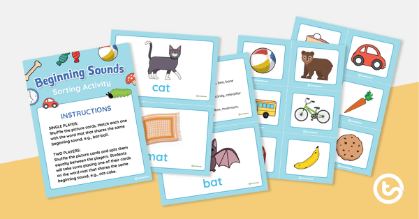 Go to Beginning Sounds Sorting Activity teaching resource