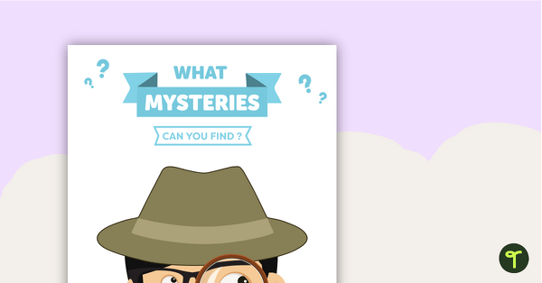 Detective-Themed Book Review Template and Poster teaching resource