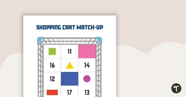 Go to Shopping Cart Matchup Activity teaching resource