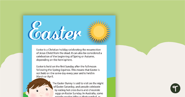 Go to Easter Poster - Information teaching resource