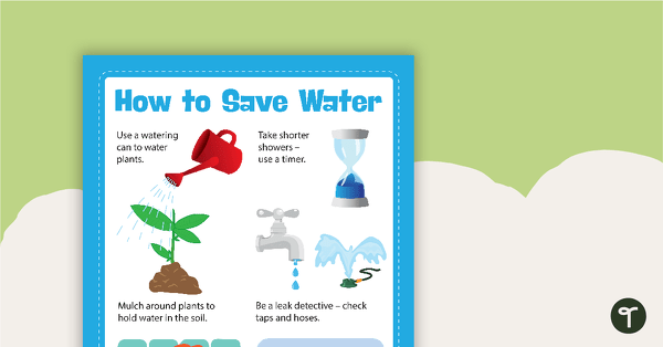 Go to How to Save Water Poster teaching resource