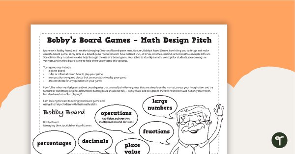 Bobby's Board Games – Maths Game Challenge teaching resource