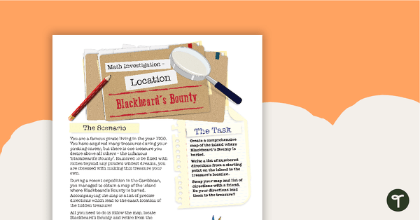 Preview image for Location Math Investigation - Blackbeard's Bounty - teaching resource
