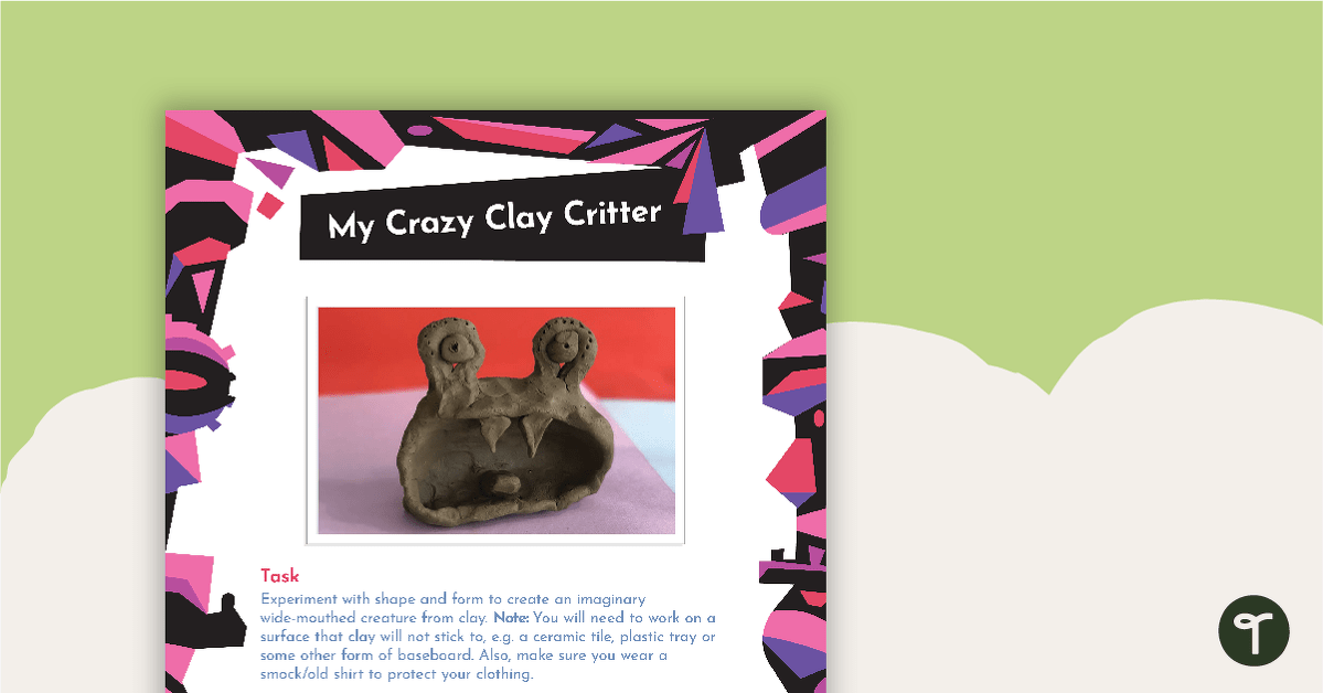 My Crazy Clay Critter Activity teaching resource