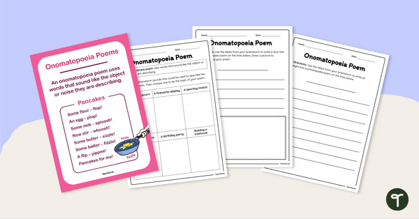 worksheets 4th grade onomatopoeia examples