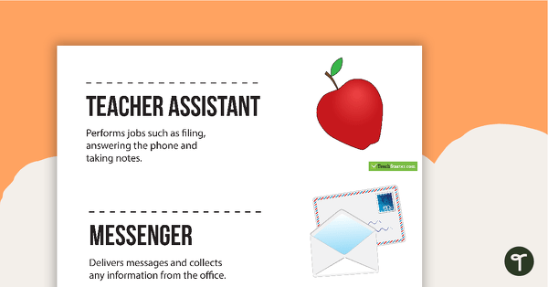 Go to Classroom Job Labels - Information teaching resource