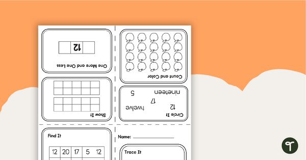 Preview image for My Mini Number Book – 12 - teaching resource