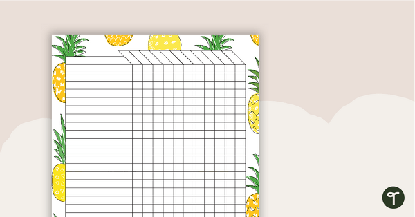 Pineapples - Class List teaching resource