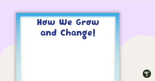 Growth and Change - Page Borders teaching resource