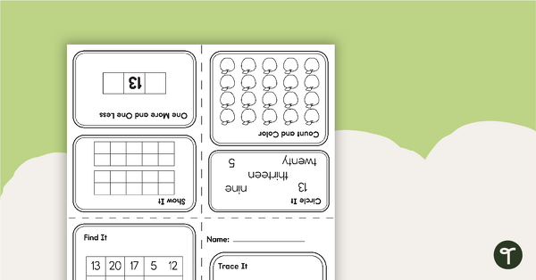 Preview image for My Mini Number Book – 13 - teaching resource